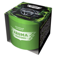Ароматизатор гелевый Aroma Motors JUICE CITRUS в картонной упаковке (круглый) 100мл,арт.АС-0172