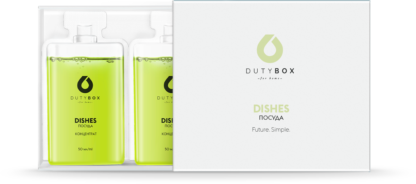 DutyBox DICHES Концентрат - Средство для мытья посуды, 2x50 мл (арт. db-1009)