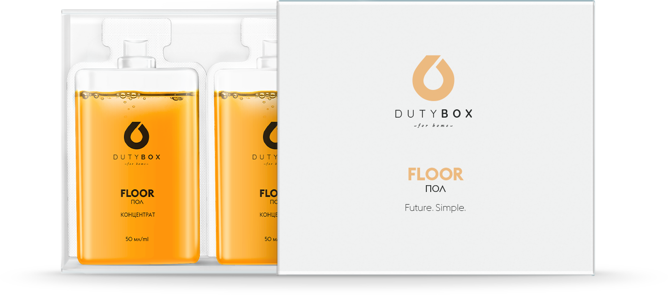 DutyBox FLOOR Концентрат - Средство для мытья пола, 2x50 мл (арт. db-1002)