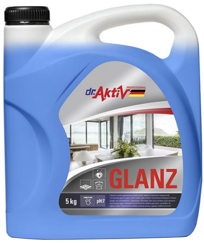 «GLANZ» Средство для мытья окон, зеркал и стеклянных поверхностей (канистра 5 кг), арт.802601