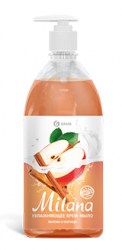 Жидкое крем-мыло Milana яблоко и корица с дозатором (флакон 1000 мл),арт.125419