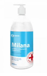 Жидкое мыло Milana антибактериальное с дозатором (флакон 1000 мл),арт.125435