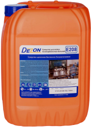E208 Щелочное беспенное биоразлагаемое для поликарбонатных бутылей Дезон E208 20л, арт. E208