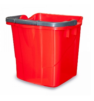 Пластиковое ведро 25л (красное)(арт. IT-0588)